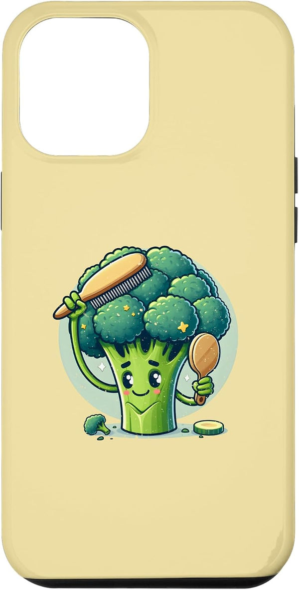 Broccoli Hair Funny Vegan Collection iPhone 15 Plus Broccoli Combing Its Broccoli Hair Case