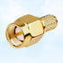 SMA Male Crimp Connector, RF Plug Crimp Connector for RG58 RG142 RG400 LMR195 Coaxial Cable (10 Pack)