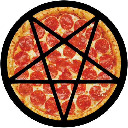 Pentagram Pizza Satanic Occult Metal Hail Satan Eat Pizza PopSockets Swappable PopGrip