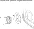 Door Speaker Adapter Bracket Speaker Harness for Nissan Sentra/Murano 2000-2019, Titan 2004-2019, Kia K2 2011-2021, 6.5