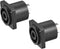 uxcell 4-Pole Speaker Panel Mount Connector, Audio Speaker Jack Twist Lock with Metal Insert (2Pcs)