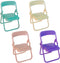 4Pcs Foldable Desktop Chair Cell Phone Stand, Multifunction Mobile Phone Holder Lazy Phone Stand