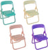 4Pcs Foldable Desktop Chair Cell Phone Stand, Multifunction Mobile Phone Holder Lazy Phone Stand