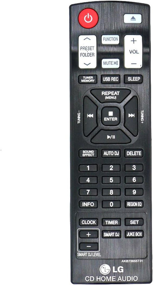 Replace Remote Control for LG CD Home Audio CM9730 CMS9730F CM9950 CMS9950F CM9940 by AKB73655731