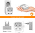 TESSAN European Travel Plug Adapter Converter, 2 USB, Type C Outlet Charger for US to Most of Europe