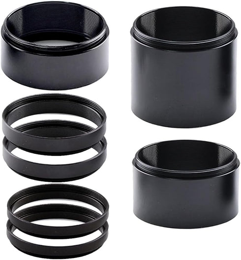 Telescope M48-2 Inches Extension Tube Kit for SLR Cameras, Length 5mm to 30mm, M48x0.75 on Both Sides