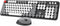 Wireless Keyboard Mouse Combo, 104 Keys Cute Wireless Keyboard with Number Pad for Windows, Grey