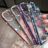 Casechics Luxury Glitter Bling Case for iPhone 13, Electro Plated Frame Edge Border, Full Body Protective Clear Soft