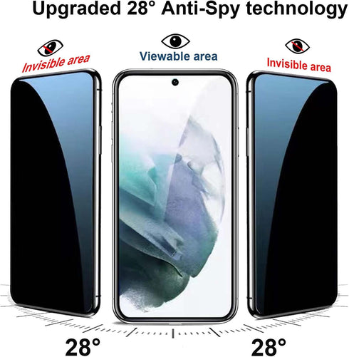 3 Pack for Samsung Galaxy S21 Privacy Screen Protector, Anti-Spy Flexible TPU Film, Full Coverage Hydrogel Film