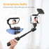 ULANZI Smartphone Selfie Mirror Phone Holder Clip Mount for iPhone 16 15 14 13 12 Pro Max Mini, Vlogging Accessories