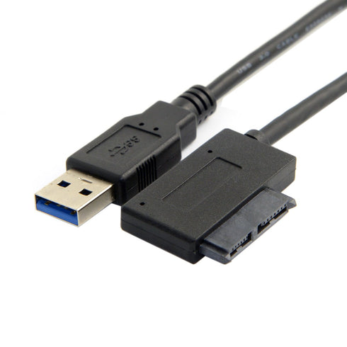 chenyang CY USB 3.0 to 7+6 13Pin Slimline SATA Cable Adapter for Laptop CD DVD ROM Optical Drive
