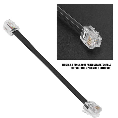 Two Way Radio 6 Pin Short Panels Separate Cable, Extension Line for FT-7800 FT-8800 Walkie Talkie