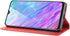 ZTE ZMax 10 Wallet Case, PU Leather Flip Book Style Folio Cover with Kickstand and Card Holder, Red
