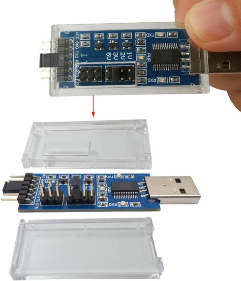 DSD TECH SH-U09C5 USB to TTL UART Converter Cable with FTDI Chip, Support 5V 3.3V 2.5V 1.8V TTL