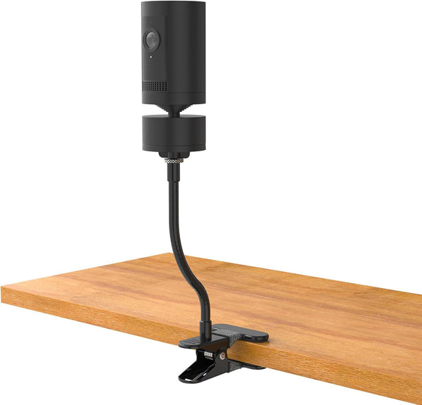 HOLACA Baby Monitor Mount, Flexible Twist Stand for Pan-Tilt Mount with 1/4 Threaded Hole, Clip Mount, Black