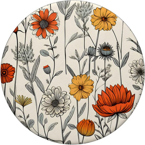 Floral Boho Flower Garden PopSockets Swappable PopGrip