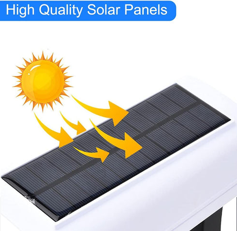 Solar Powered Fake Security Camera, Dummy Simulated CCTV Surveillance System with LED PIR Motion Sensor Detection Light for Indoor Outdoor Home, Office, Shop, Garage