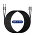 1/4 2X6.35mm 25 J&D to RCA Cable, Gold Plated Copper Shell Heavy Duty TS to Dual RCA Stereo Audio Interconnect Cord