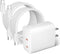 USB C Wall Charger - Fast 20W PD Power Adapter with Dual Type C Port for iPhone 15 Series, iPad Pro, AirPods (2Pack 3.3