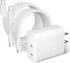 USB C Wall Charger - Fast 20W PD Power Adapter with Dual Type C Port for iPhone 15 Series, iPad Pro, AirPods (2Pack 3.3