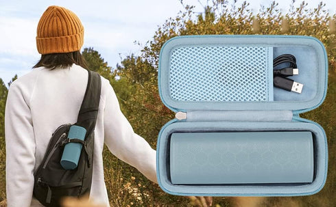 Khanka Hard Travel Case for Sonos Roam 2 / Sonos Roam Portable Smart Bluetooth Speaker, Blue