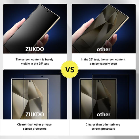 Samsung Galaxy S24 Ultra 6.8" Matte Privacy Screen Protector 2 Pack - Ultra-thin 0.2mm, Anti-glare, Anti-spy,