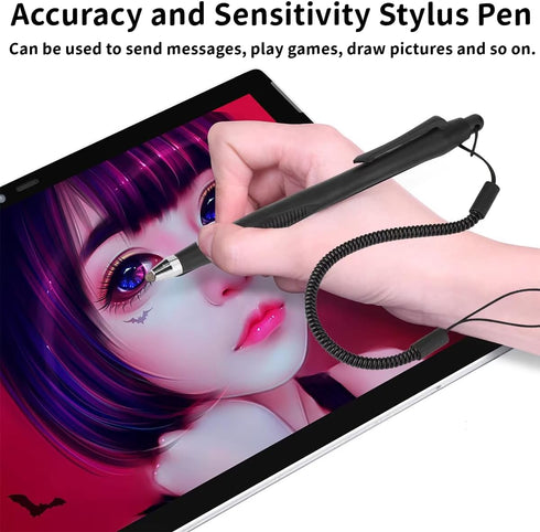 T220 Stylus Pen for Tablet X2, Capacitive Stylus for Touch Screens, Tether Phone Touch Pen for Mobile Phone Tablet PC