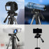 ThtRht 1/4'' Tripod Fluid Head Mount Panhead with Quick Release Plate Long Handle Pan/Tilt Head Phone Holder Adapter