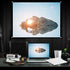 Yosoo Health Gear 16:9 40 120 inches (72in) Projection Screen Indoor Outdoor Projector Curtain, Thicken Portable White