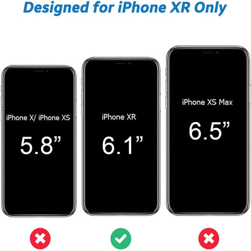Hython iPhone XR Case - Heavy Duty Full-Body Armor, Shockproof Silicone Bumper, Rose Gold Glitter, 6.1-Inch.