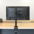 Amazon Basics 32" Adjustable Single Computer Monitor Desk Mount Arm, Holds up to and Ultrawide Monitors, Black