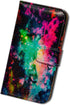 Case for Galaxy A12, Colorful Universe Sky Leather Flip Phone Wallet Cover with Card Slot Holder Kickstand