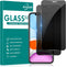 2 Pack Privacy Screen Protector for iPhone 11 / iPhone XR, Anti-Spy Full Screen Glass Film, Bubble Free, Case Friendly