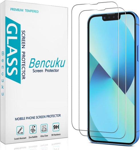 (2 Pack) Screen Protector for iPhone 13, iPhone 13 Pro 6.1 Inch