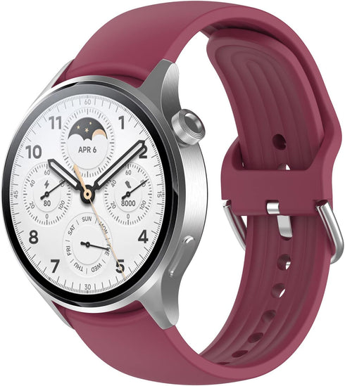 Silicone Bands Compatible with Xiaomi Watch S2/S1/S1 Pro, Adjustable Replacement Bands Strap for Women Men