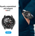 Case for Samsung Galaxy Watch 4 Classic 42mm 46mm, Protective Cover with Rotatable Bezel Ring (Black)