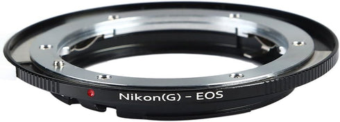 K&F Concept Nikon to EF Lens Adapter for Nikon G (D-Type) Lens to EOS EF Camera, Compatible with Rebel T3, T3i, T4i,