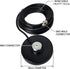 HYS 5M/16.4ft RG58 NMO Magnetic Base Mount with Cable BNC Male Connector for Cobra Midland Uniden Hand Held CB