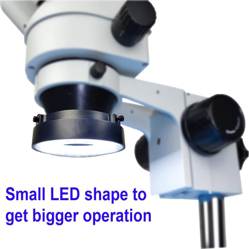 Light Microscope LED Ring Illuminator, USB Adjustable LED Ring Light for Monocular, Binocular, Trinocular Microscopes