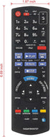 N2QAYB000727 Remote Control for Panasonic SC-BTT190 SC-BTT195 SC-BTT196 and More Home Theater Sound System