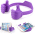 8 Pack Thumbs Up Cell Phone Holder - Adjustable Silicone Tablet Stand, Multi Colors, Portable Desktop Stands for