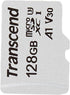 128GB MicroSDXC Class 10 UHS-1 U3 A1 V30 Memory Card - Transcend TS128GUSD300S