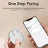 Ear Phones, Wireless Bluetooth Earbuds, 25Hrs Playtime USB C TWS Built in Noise Cancellation Microphone with Charging Case, for Sports/Workout/Gym/Teen/TV/PC/Android&iPhone, White