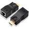 Eiszuso HDMI Extender Over Cat 5e/6, 2-Port HDMI to RJ45 Ethernet Network Converter,