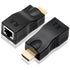 Eiszuso HDMI Extender Over Cat 5e/6, 2-Port HDMI to RJ45 Ethernet Network Converter,