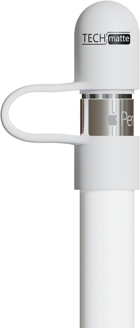 TechMatte Magnetic Replacement Cap for Apple Pencil 1st Generation, Updated Version with Cap Holder