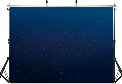 LidyMini 10x8ft Fabric Dark Blue Sparkle Glitter Backdrop Shiny Night Light Bokeh Background Festival Event Party