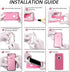 Galaxy S20 Plus Case, Military Drop Tested 3 in 1 Full Body Protective Cover, Heavy Duty Armor Rugged Shockproof (Clear)