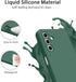 AK Samsung Galaxy A25 5G Case, Stylish Slim Liquid Silicone Full-Body Protective Cover, Dark Green
