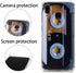 Case for Galaxy A20 with Reinforced Corners, TPU Soft Bumper Retro Music Cassette Tape Design